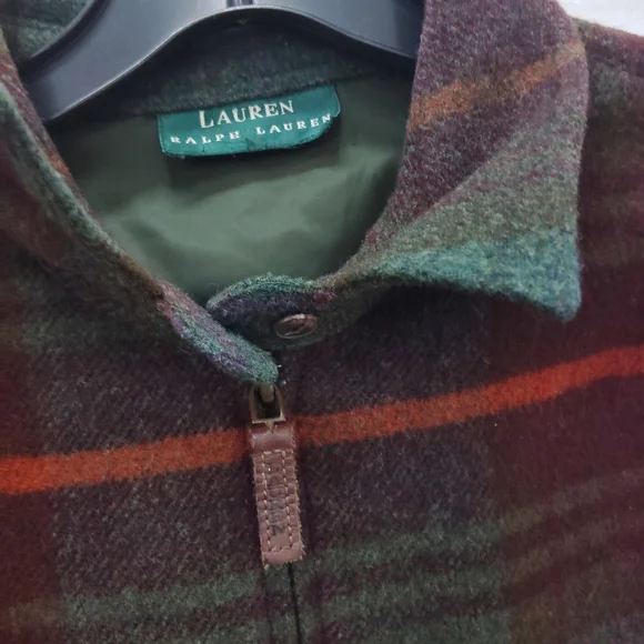 Lauren Ralph Lauren Front Zip Wool Jacket Size M - Picture 6 of 14